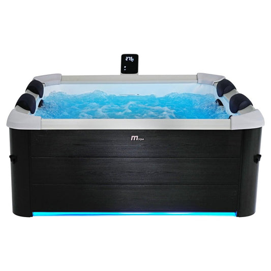 Oslo 6 Person Squared Hot Tub with Hydro Massage Jets plus & LED Strip